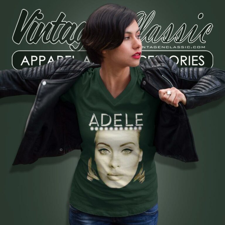 Adele Shirt Adkins Portrait Love World Tour Album Hello V Neck TShirt Adele Shirt Adkins Portrait Love World Tour Album Hello V Neck TShirt