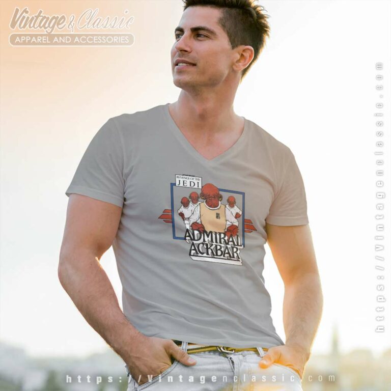 Admiral Ackbar Star Wars Return Of The Jedi V Neck TShirt Admiral Ackbar Star Wars Return Of The Jedi V Neck TShirt