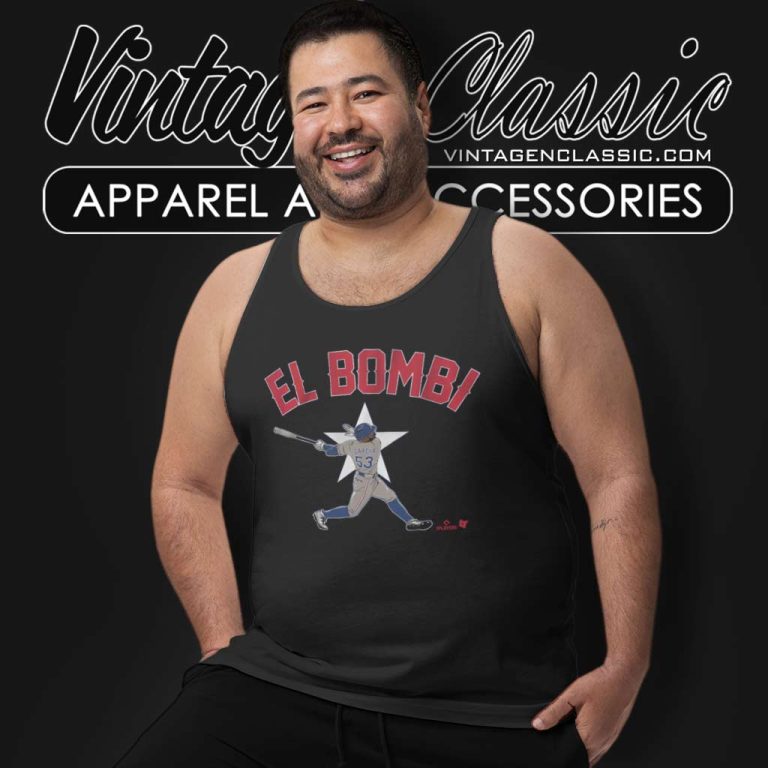 Adolis Garcia El Bombi Swing Tank Top Racerback Adolis Garcia El Bombi Swing Tank Top Racerback