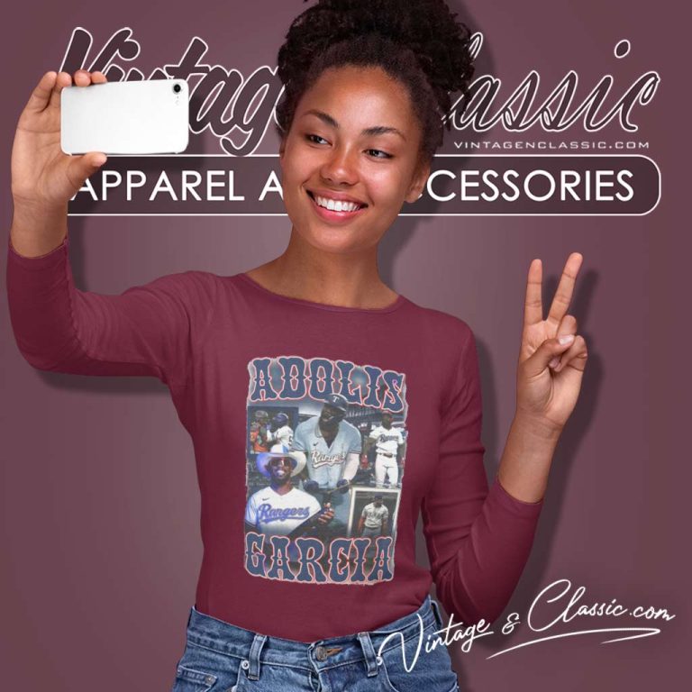 Adolis Garcia Shirt Mlb Texas Rangers Baseball Championship Long Sleeve Tee Adolis Garcia Shirt Mlb Texas Rangers Baseball Championship Long Sleeve Tee