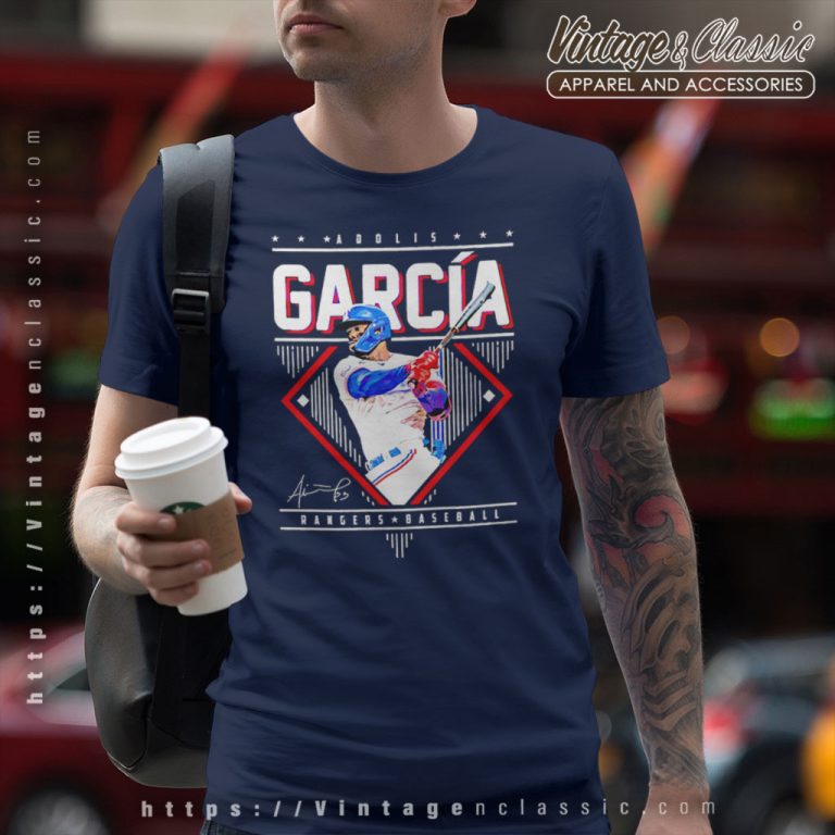 Adolis Garcia Texas Rangers Signature T Shirt Adolis Garcia Texas Rangers Signature T Shirt