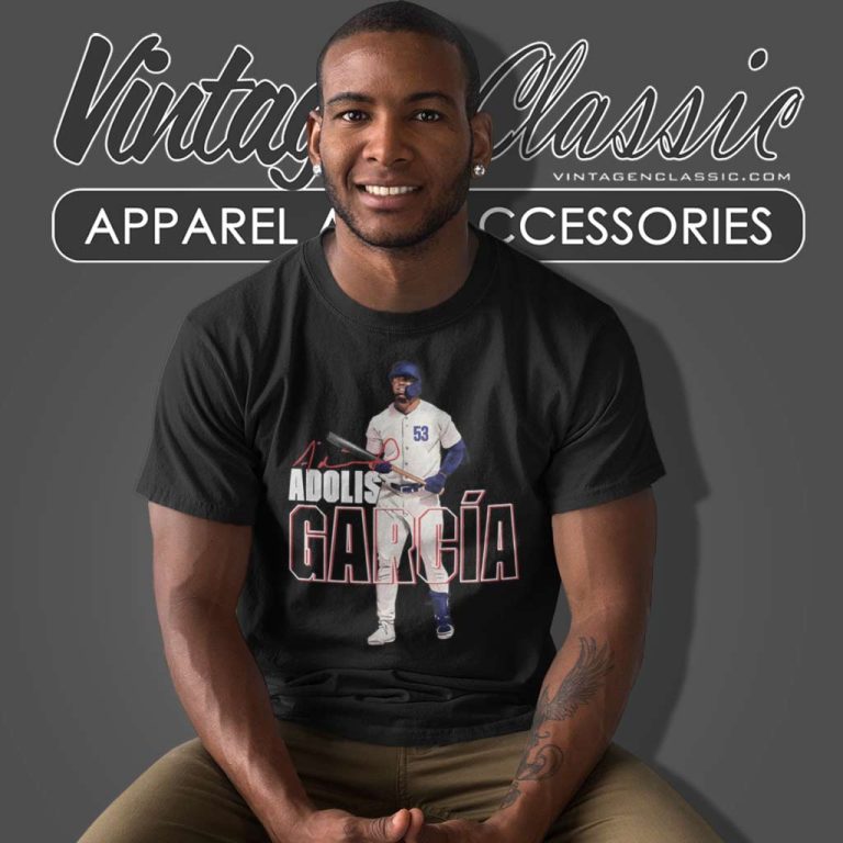 Adolis Garcia Texas Stance Signature T Shirt Adolis Garcia Texas Stance Signature T Shirt