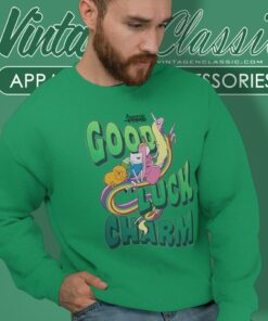 Adventure Time Good Luck Charm St Paddys Day Sweatshirt