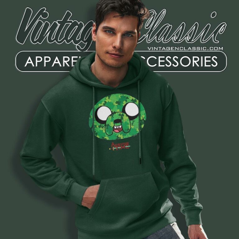 Adventure Time Shamrock Jake St Paddys Day Hoodie Adventure Time Shamrock Jake St Paddys Day Hoodie