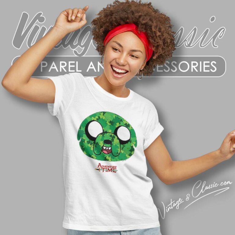 Adventure Time Shamrock Jake St Paddys Day Women T Shirt Adventure Time Shamrock Jake St Paddys Day Women T Shirt