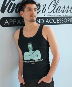Adventure Time Shirt Dance Responsibly Tank Top Racerback