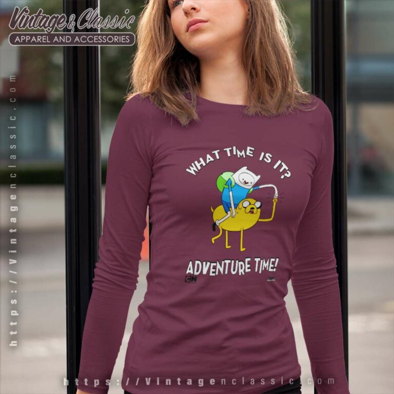Adventure Time Shirt What Time Is It Long Sleeve Tee Adventure Time Shirt What Time Is It Long Sleeve Tee