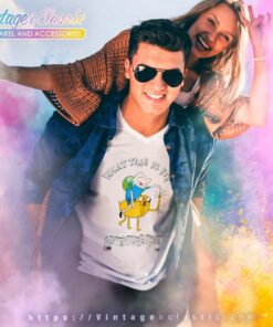 Adventure Time Shirt What Time Is It V Neck TShirt