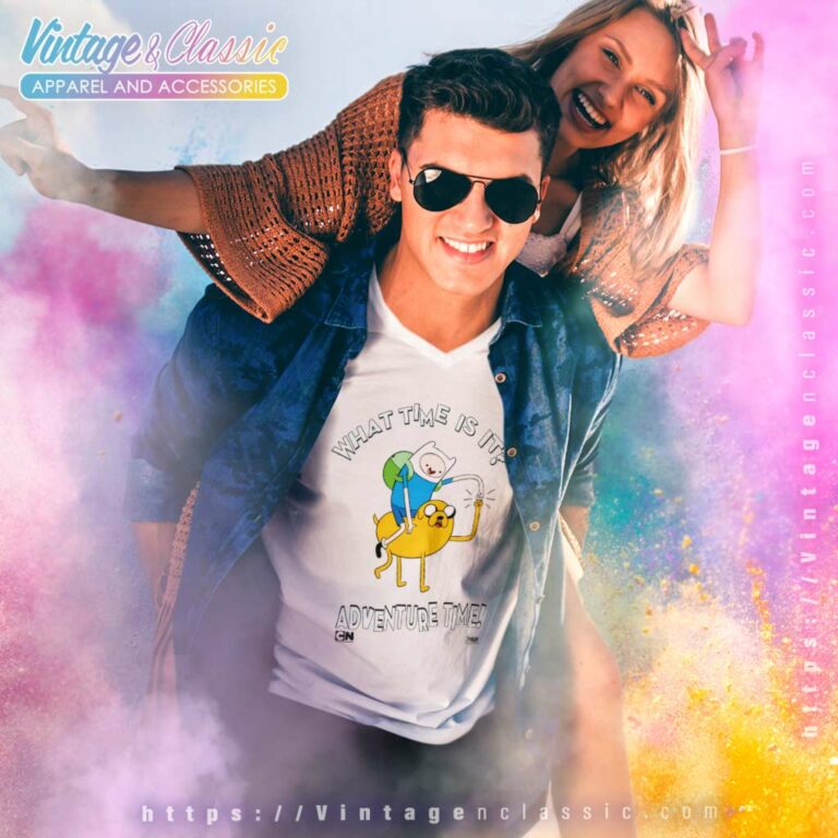 Adventure Time Shirt What Time Is It V Neck TShirt Adventure Time Shirt What Time Is It V Neck TShirt