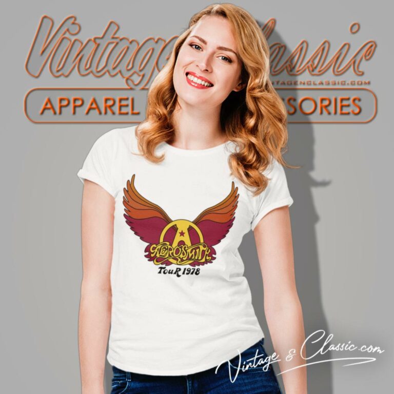 Aerosmith 1978 Tour Women T Shirt Aerosmith 1978 Tour Women T Shirt