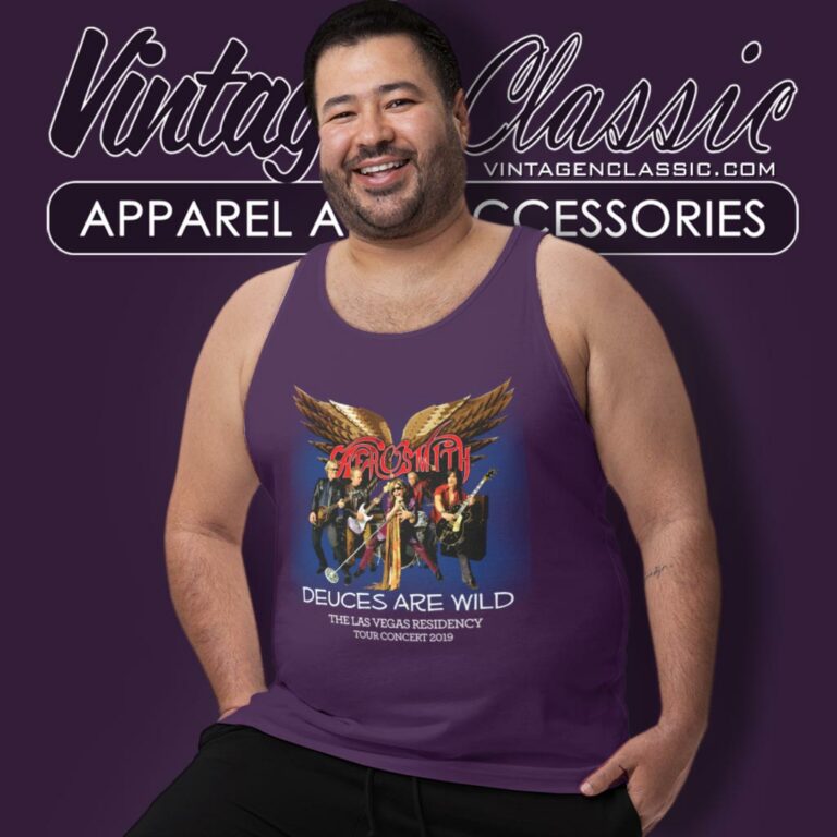 Aerosmith Deuces Are Wild Tour Tank Top Racerback Aerosmith Deuces Are Wild Tour Tank Top Racerback