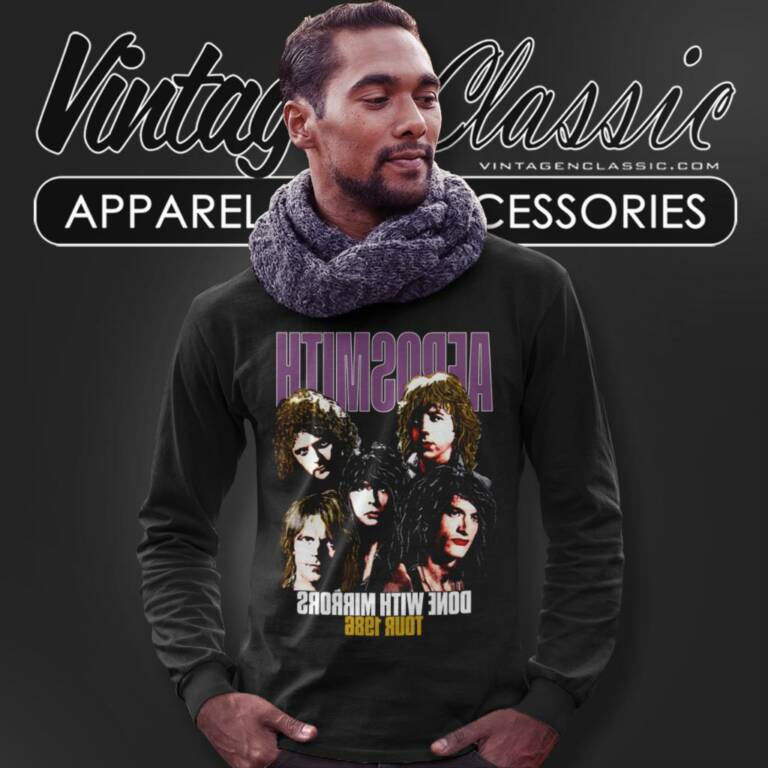 Aerosmith Done With Mirrors Tour Long Sleeve Tee Aerosmith Done With Mirrors Tour Long Sleeve Tee