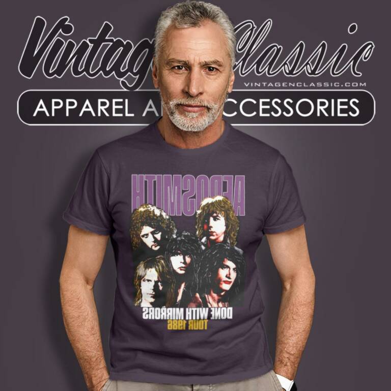 Aerosmith Done With Mirrors Tour T Shirt Aerosmith Done With Mirrors Tour T Shirt