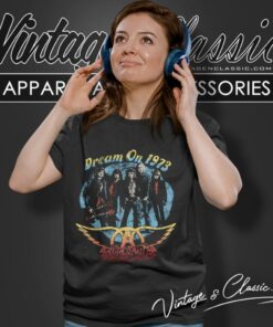 Aerosmith Dream On 1973 Women T Shirt