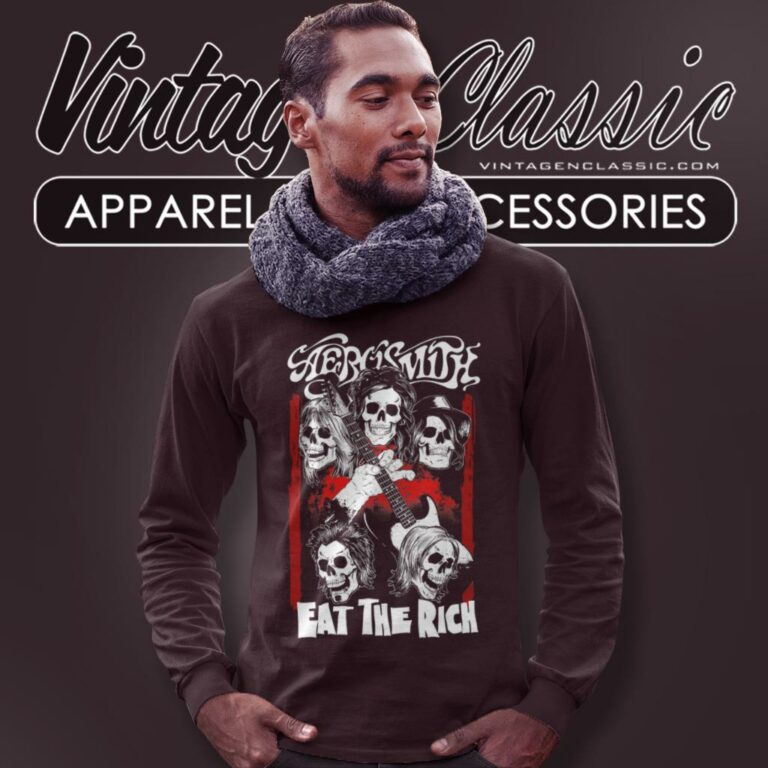 Aerosmith Eat The Rich Long Sleeve Tee Aerosmith Eat The Rich Long Sleeve Tee