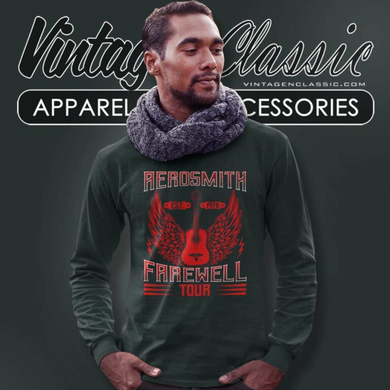 Aerosmith Est 1970 Farewell Tour Long Sleeve Tee Aerosmith Est 1970 Farewell Tour Long Sleeve Tee