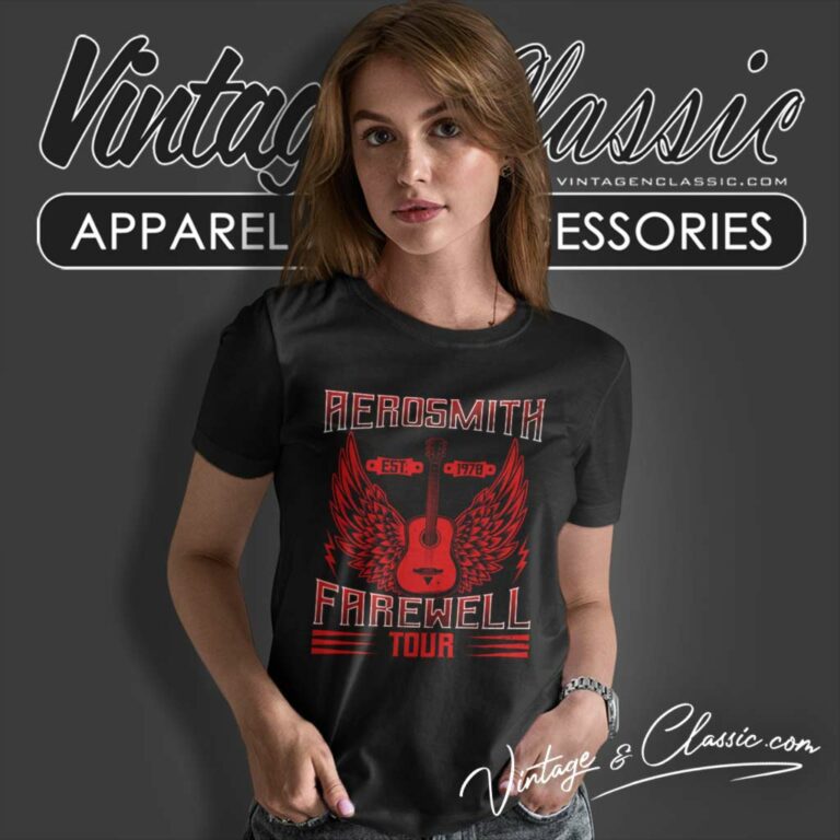 Aerosmith Est 1970 Farewell Tour Women TShirt Aerosmith Est 1970 Farewell Tour Women TShirt