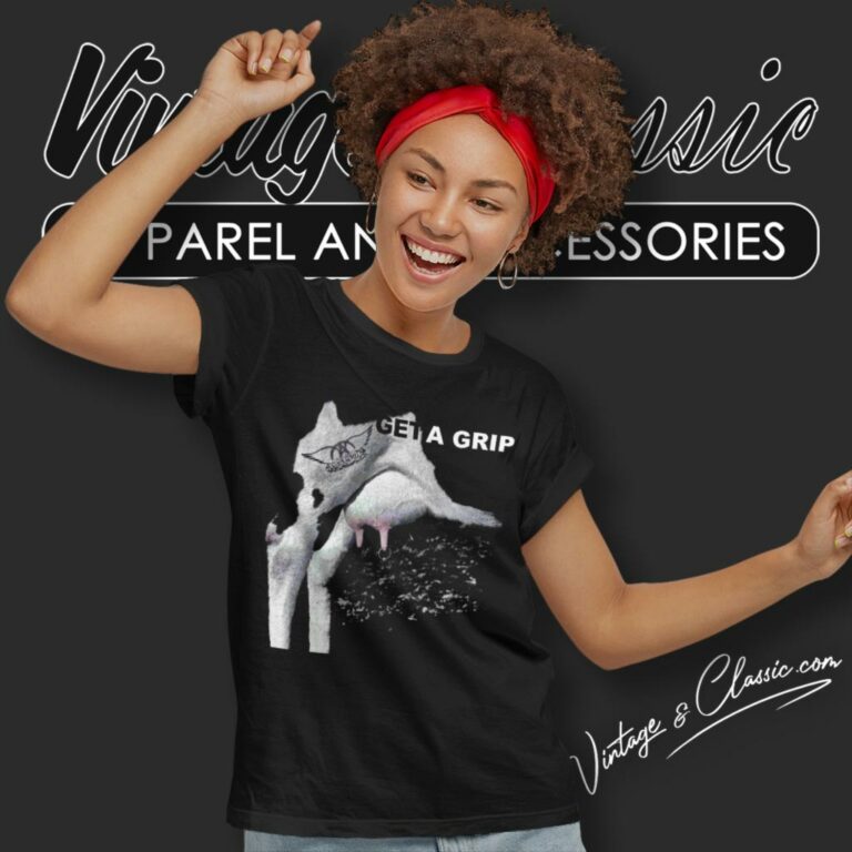 Aerosmith Get A Grip Women T Shirt Aerosmith Get A Grip Women T Shirt