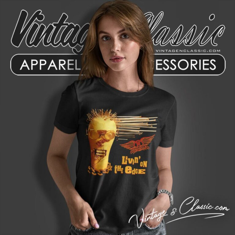 Aerosmith Livin On The Edge Women T Shirt Aerosmith Livin On The Edge Women T Shirt