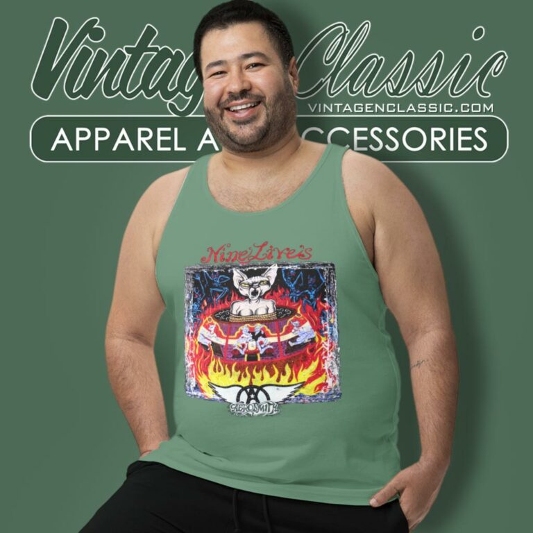 Aerosmith Nine Lives Tank Top Racerback Aerosmith Nine Lives Tank Top Racerback