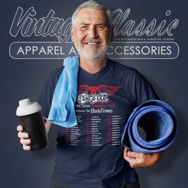 Aerosmith Peace Out Farewell Tour Shirt The Black Crowes Tour 2023 2024 V Neck TShirt Aerosmith Peace Out Farewell Tour Shirt The Black Crowes Tour 2023 2024 V Neck TShirt