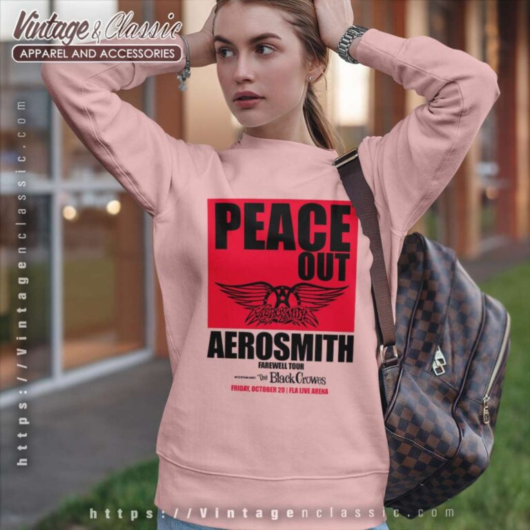 Aerosmith Peace Out The Farewell Tour Sweatshirt Aerosmith Peace Out The Farewell Tour Sweatshirt