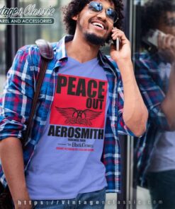 Aerosmith Peace Out The Farewell Tour V Neck TShirt