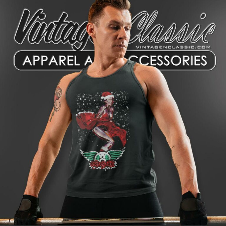 Aerosmith Pobo Santa Tank Top Racerback Aerosmith Pobo Santa Tank Top Racerback