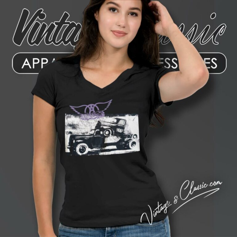 Aerosmith Pump Album V Neck TShirt Aerosmith Pump Album V Neck TShirt
