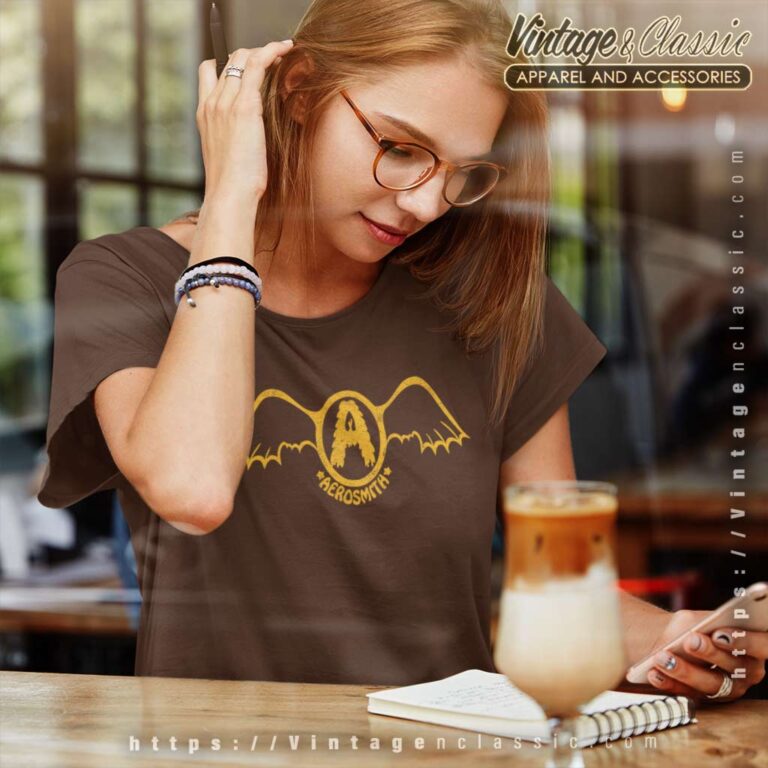 Aerosmith Retro Logo Women TShirt Aerosmith Retro Logo Women TShirt
