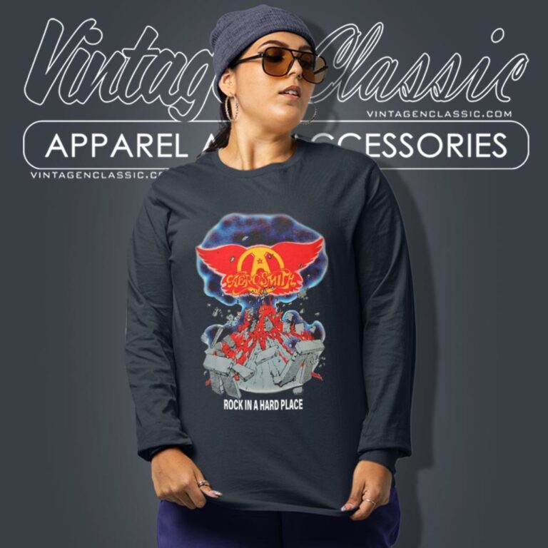 Aerosmith Rock In A Hard Place Long Sleeve Tee Aerosmith Rock In A Hard Place Long Sleeve Tee