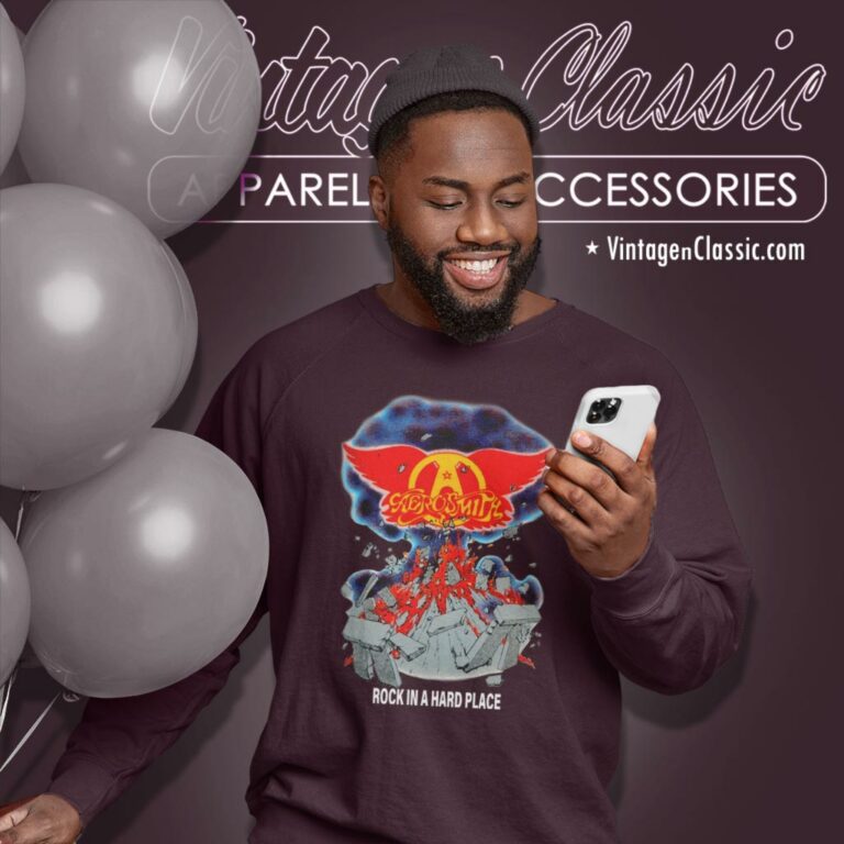 Aerosmith Rock In A Hard Place Sweatshirt Aerosmith Rock In A Hard Place Sweatshirt