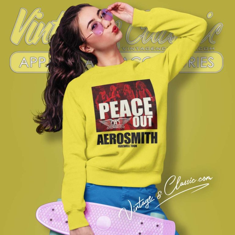 Aerosmith Shirt 2023 2024 Peace Out Farewell Tour Sweatshirt Aerosmith Shirt 2023 2024 Peace Out Farewell Tour Sweatshirt