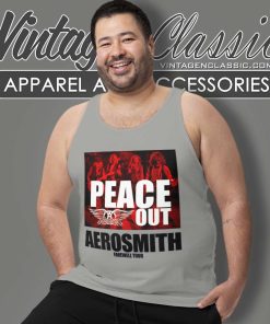 Aerosmith Shirt 2023 2024 Peace Out Farewell Tour Tank Top Racerback