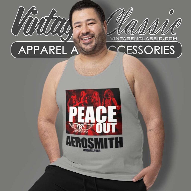 Aerosmith Shirt 2023 2024 Peace Out Farewell Tour Tank Top Racerback Aerosmith Shirt 2023 2024 Peace Out Farewell Tour Tank Top Racerback