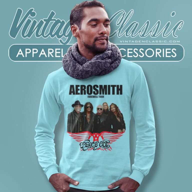 Aerosmith Shirt 2023 2024 Peace Out Farewell Tour With The Black Crowes Long Sleeve Tee Aerosmith Shirt 2023 2024 Peace Out Farewell Tour With The Black Crowes Long Sleeve Tee