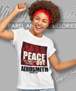 Aerosmith Shirt 2023 2024 Peace Out Farewell Tour Women TShirt