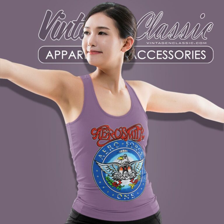 Aerosmith Shirt Aero Force One Tour Tank Top Racerback Aerosmith Shirt Aero Force One Tour Tank Top Racerback