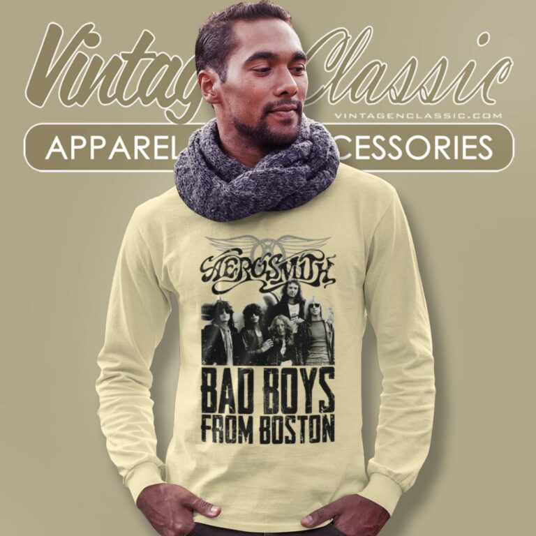 Aerosmith Shirt Bad Boys From Boston Long Sleeve Tee Aerosmith Shirt Bad Boys From Boston Long Sleeve Tee