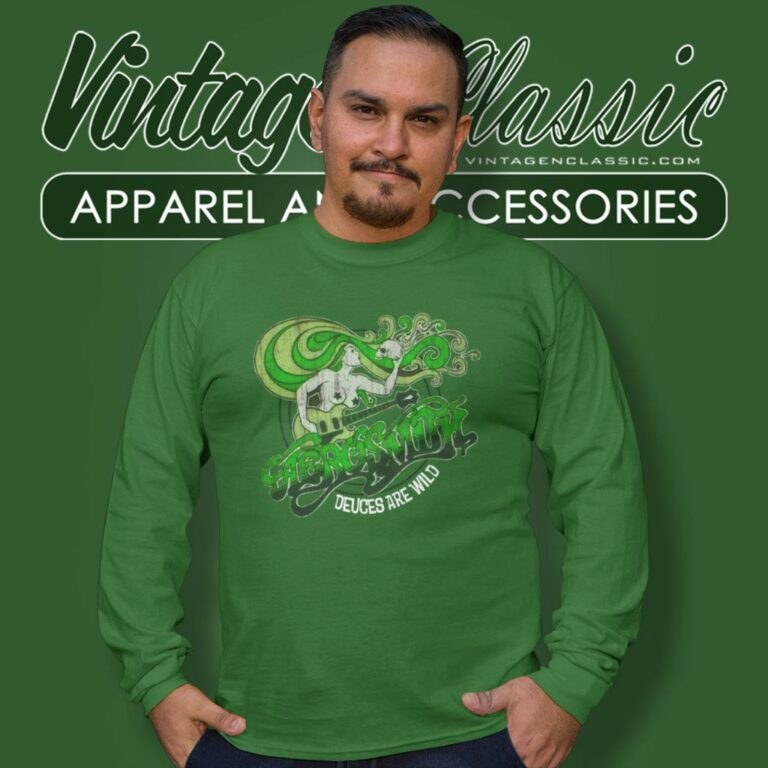 Aerosmith Shirt Deuces Are Wild Song Long Sleeve Tee Aerosmith Shirt Deuces Are Wild Song Long Sleeve Tee