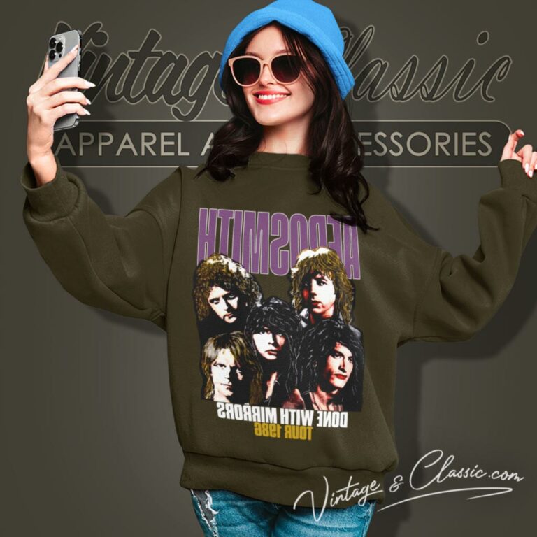Aerosmith Shirt Done With Mirrors Tour Sweatshirt Aerosmith Shirt Done With Mirrors Tour Sweatshirt