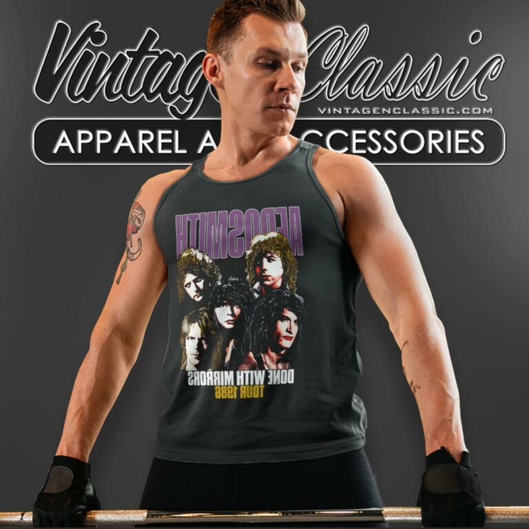 Aerosmith Shirt Done With Mirrors Tour Tank Top Racerback Aerosmith Shirt Done With Mirrors Tour Tank Top Racerback