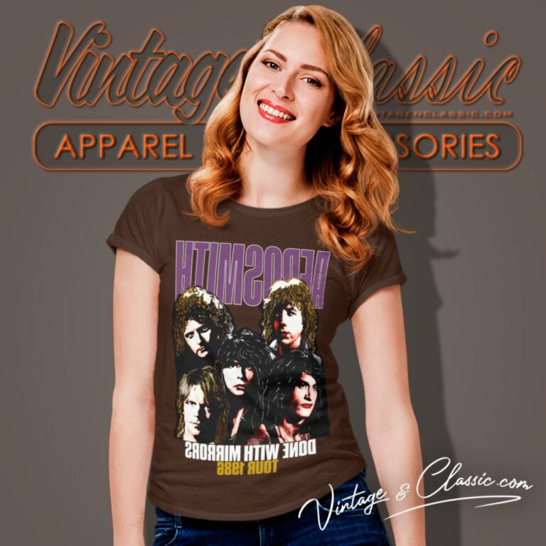Aerosmith Shirt Done With Mirrors Tour Women T Shirt Aerosmith Shirt Done With Mirrors Tour Women T Shirt