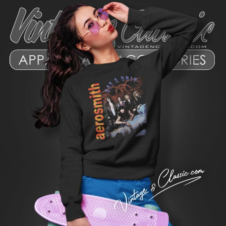 Aerosmith Shirt Get A Grip Tour Sweatshirt Aerosmith Shirt Get A Grip Tour Sweatshirt