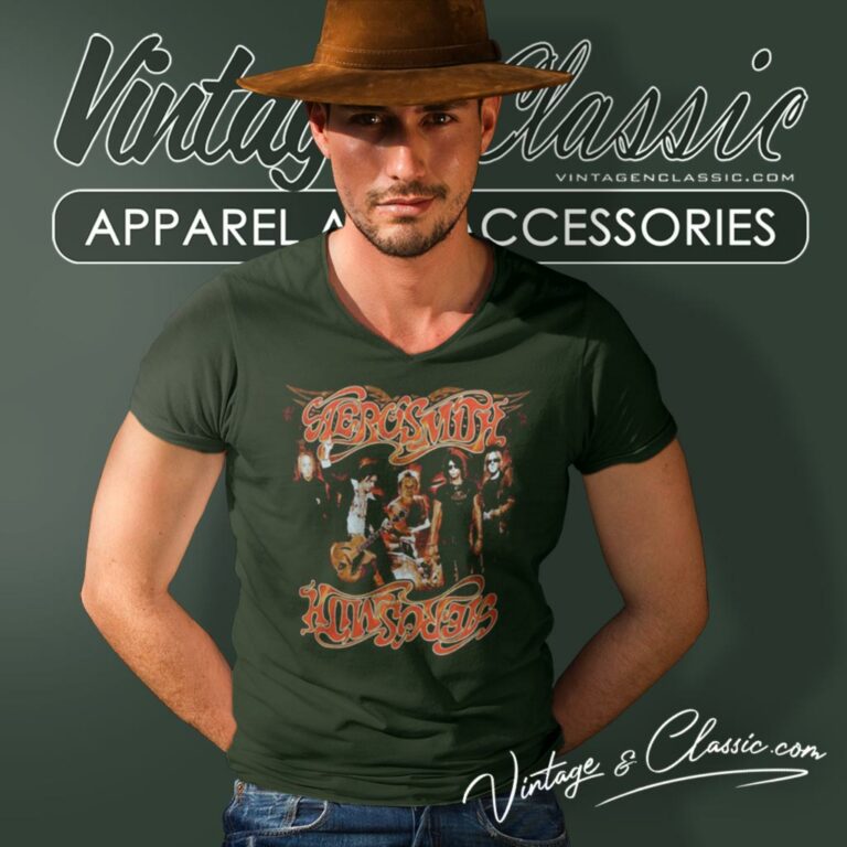 Aerosmith Shirt Hot Rocks 07 Tour V Neck TShirt Aerosmith Shirt Hot Rocks 07 Tour V Neck TShirt