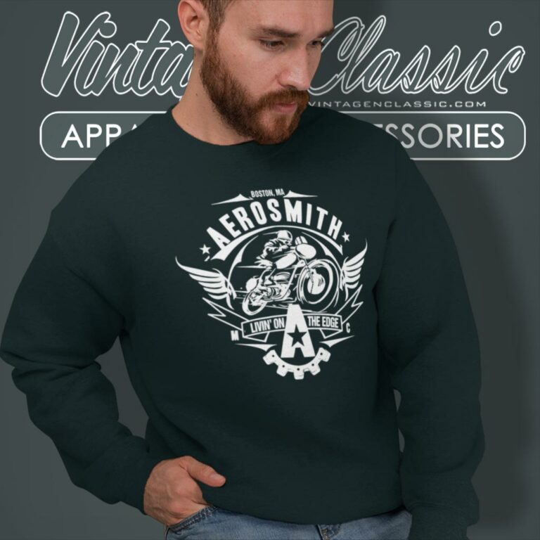 Aerosmith Shirt Livin On The Edge Sweatshirt Aerosmith Shirt Livin On The Edge Sweatshirt