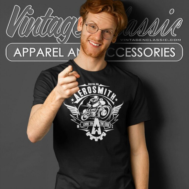 Aerosmith Shirt Livin On The Edge T Shirt Aerosmith Shirt Livin On The Edge T Shirt