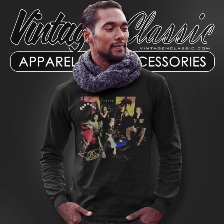 Aerosmith Shirt Nine Lives American Tour Long Sleeve Tee Aerosmith Shirt Nine Lives American Tour Long Sleeve Tee