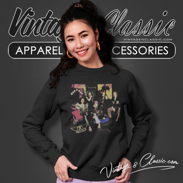 Aerosmith Shirt Nine Lives American Tour Sweatshirt Aerosmith Shirt Nine Lives American Tour Sweatshirt