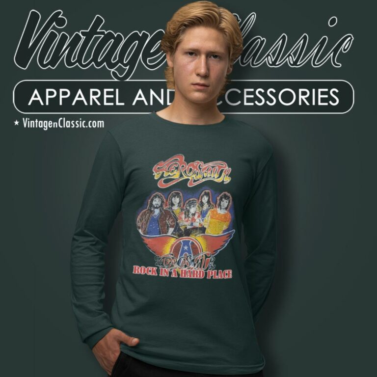 Aerosmith Shirt Rock In A Hard Place Long Sleeve Tee Aerosmith Shirt Rock In A Hard Place Long Sleeve Tee